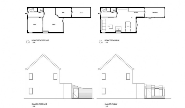 rozšírenie plánu domu projektový náčrtník