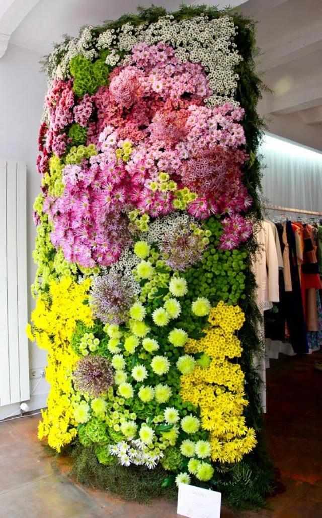 predajňa kvetov, umelecká inštalácia, andreas verschijen kvety umenie andreas verschijen obchod so živými stenami