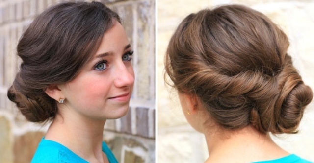 prvý krok-dva-obrázky-updo-účes