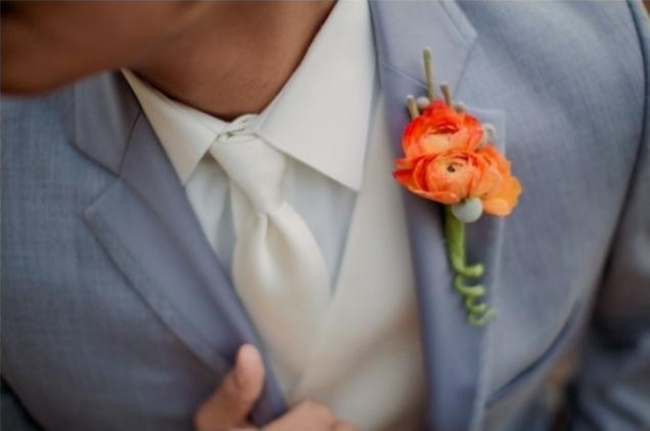 Boutonniere kvety pre ženíchov jeseň svadobné masliaky Buttercup-Boutonniere-Flowers-for-Grooms-jeseň