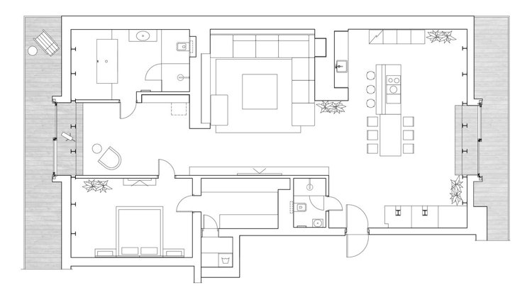 plán-pôdorys-miestnosť-divízia-zariadenie-izba-dizajn