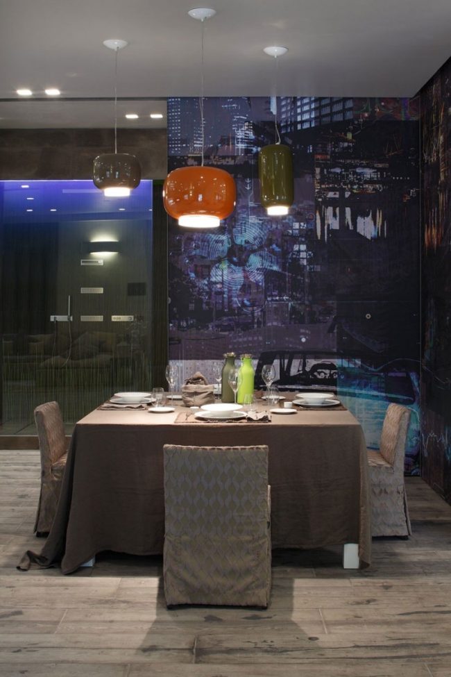 Dizajnový apartmán pre neutrálne farby v jedálni andrea castrignano jedálenský kút dizajnový apartmán v neutrálnych farbách od andrea castrignano