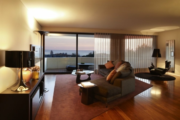 moderná útulná obývačka