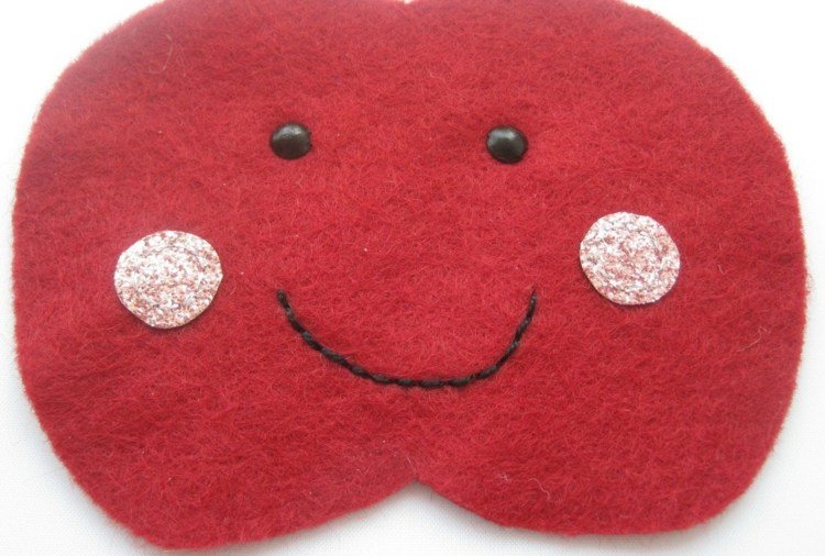 Šitím alebo lepením vyrobíte jablká Apple-drotár-návod-zdvih-deko-detská-tkanina