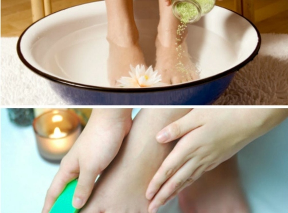 Upravené nohy dosiahnete jablčným octom Kúpeľ na nohy s jablčným octom pre krásne nohy