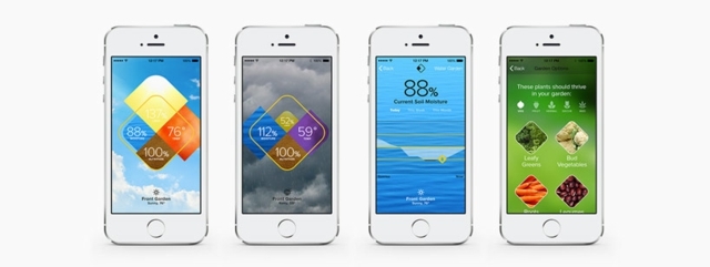 program aplikácie smartphone záhradný systém monitor zavlažovanie