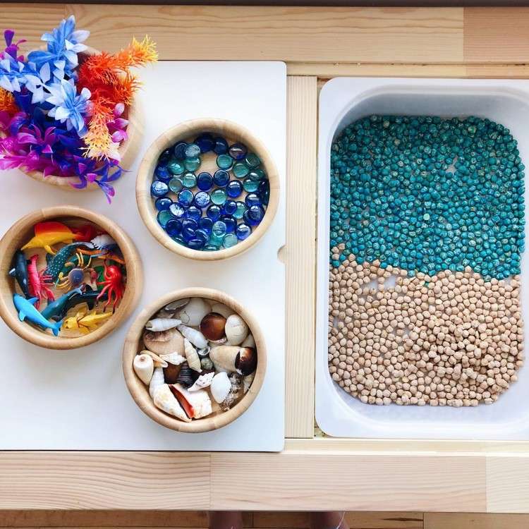 Detský stôl z Ikea nápady pre batoľatá