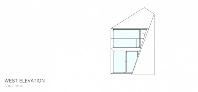 Pôdorys domu japonského architekta Tokia