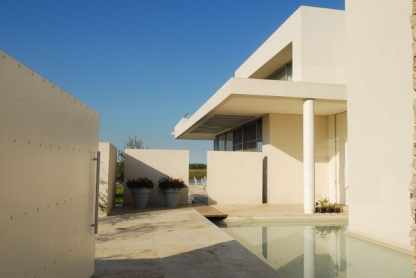 Betónový dom bazén architektúry v Argentíne