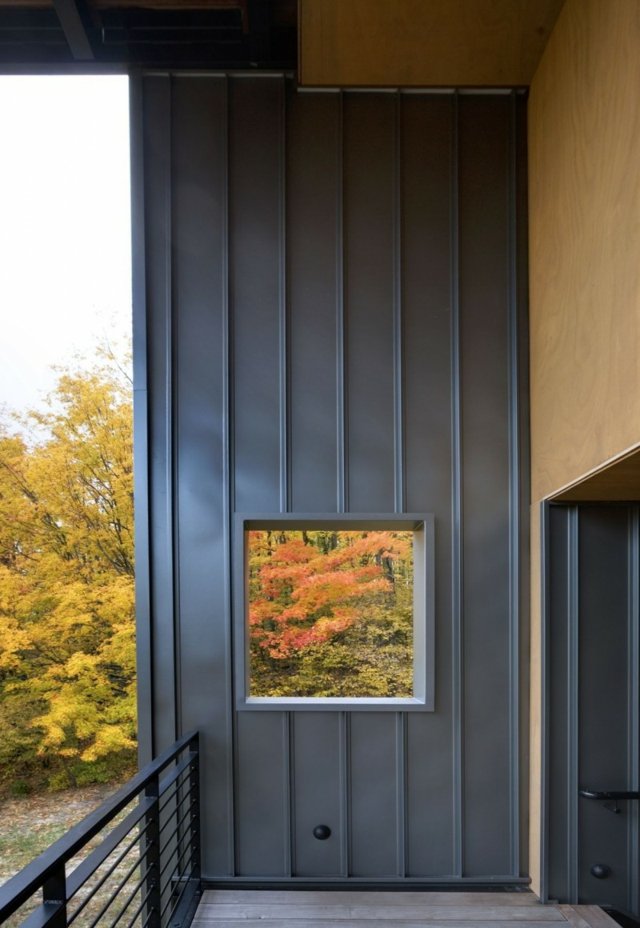 Balkónové otváracie kovové vetrovky stavané z USA Montované panely z kovových chát proti vetru v USA