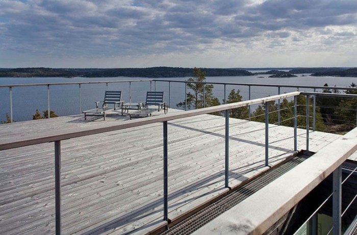 nápady na dizajn zábradlie z smrekovcového dreva