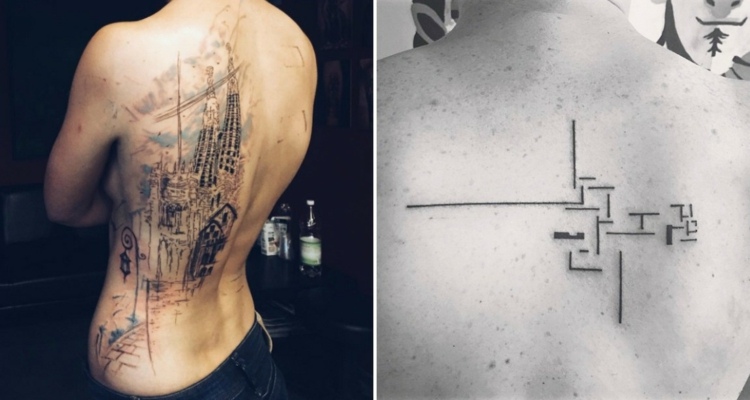 tetovanie-motívy-architektúra-späť-abstraktný-obrázok-minimalistický-vzor-čiar