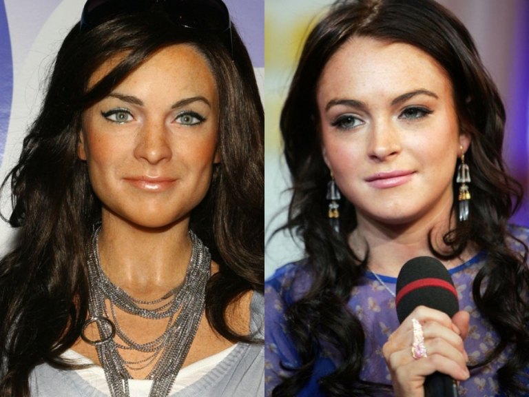 Vosková figúrka Arianna Grande Lindsey Lohan tvár