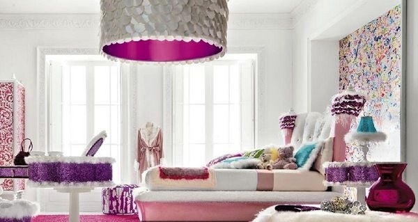 Nábytok pre princeznú zariadený talianskou lampou Altamoda