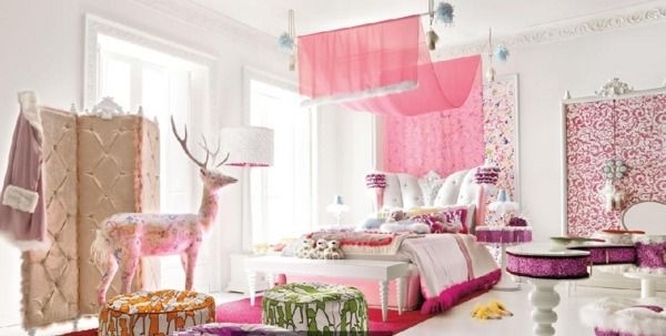 Dievčenská izba Altamoda, dekorácia jelenej izbičky s princeznou