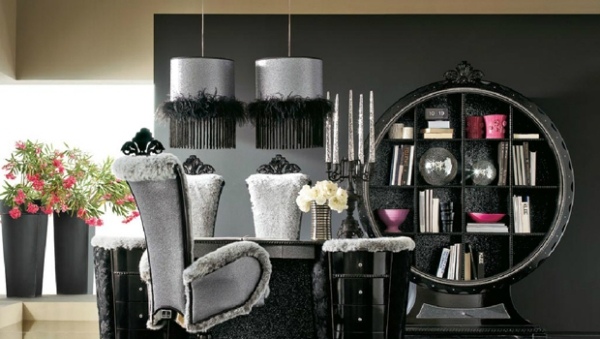 Séria Altamoda Art Decó čalúnený nábytok kreslo-jedálenské zariadenie