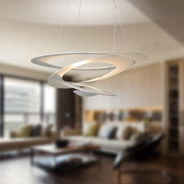 Taliansky dizajn svietidiel artemide-Pirce Mini-Soffitto LED technológia Závesná lampa talianskeho dizajnu artemide Pirce Mini-Soffitto LED