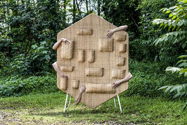 Lavičkový moderný dizajn ázijského záhradného dizajnu