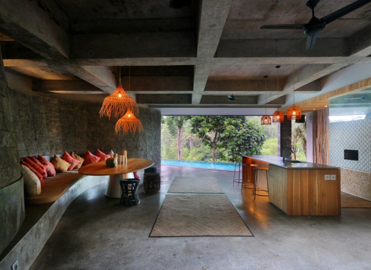 ázijský obývací štýl nízka obývačka konferenčný stolík