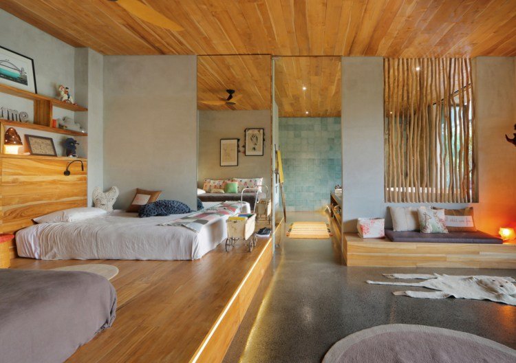 deliaci koberec do detskej izby v ázijskom štýle