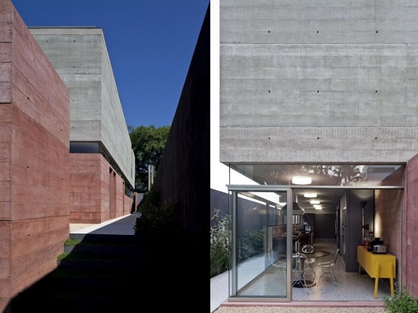 Záhrada z betónového fasádneho skla