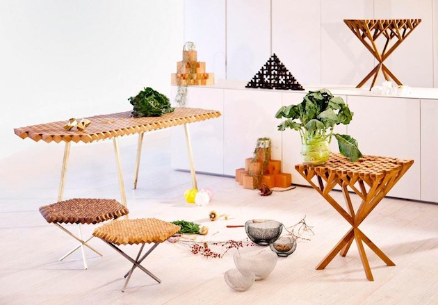 atla zbierka dreva jedálenský stôl police stoly