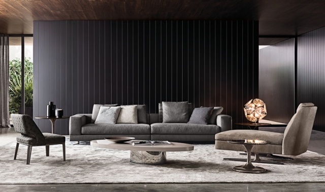 nápady na obývaciu izbu rozkladacia pohovka-dizajnový nábytok-obývacia izba lorenzo pennati