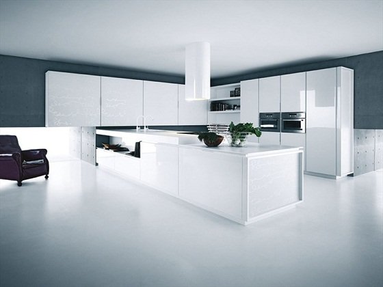 biela-kuchyňa s vysokým leskom-CESAR-ARREDAMENTI