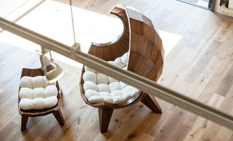 zariadenie bytu nábytok stolička so stoličkou parkety moderné