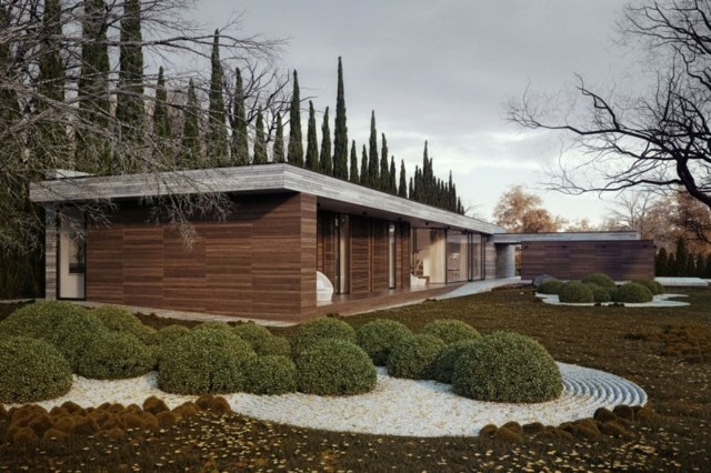 Trvalky drevených fasád viacročné rastliny plochá strecha Trvalky viacročné rastliny plochá strecha vonkajšie steny