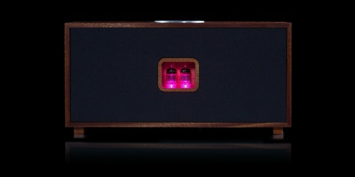 Zvukový systém Tubecore DUO s efektom ružového svetla audio systém tubecore duo bluetooth ružové svetlo