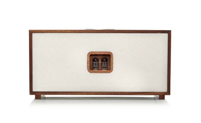 Zvukový systém Tubecore DUO v bielej farbe reproduktor v bielom prevedení reproduktorový tubusový zvuk