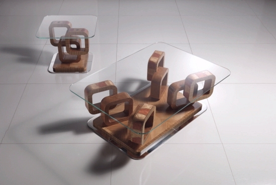 geometrické nohy stola, drevené dekorácie domu od carpanelli