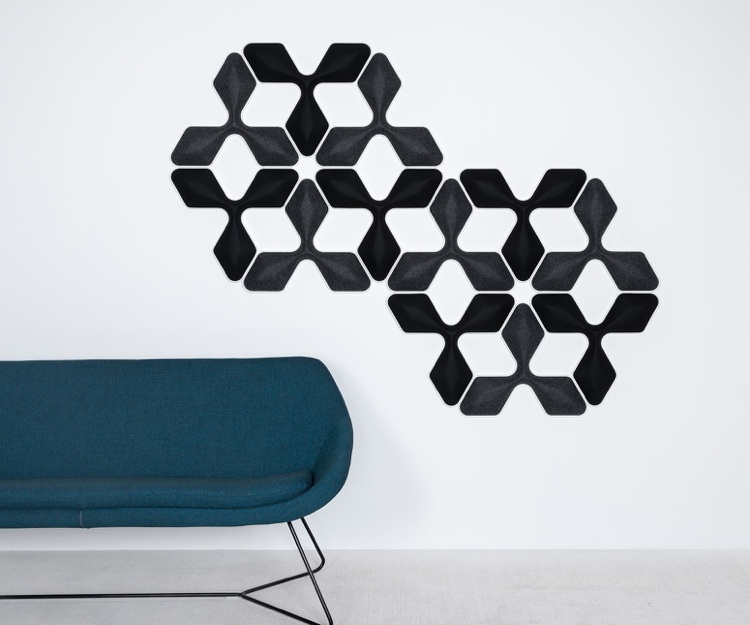 Akustické stenové panely s dekoratívnym charakterom - Ecoustic mimoriadne nápady na bývanie-nástenné panely-akustické moduly-dizajn-dekorácie-steny