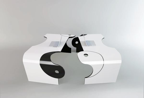 dizajn kresla wamhouse ing yang stôl