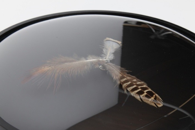 Nástenné hodiny designové ručičky na hodiny jemné jarabice perie-bažant Perie-Hodiny