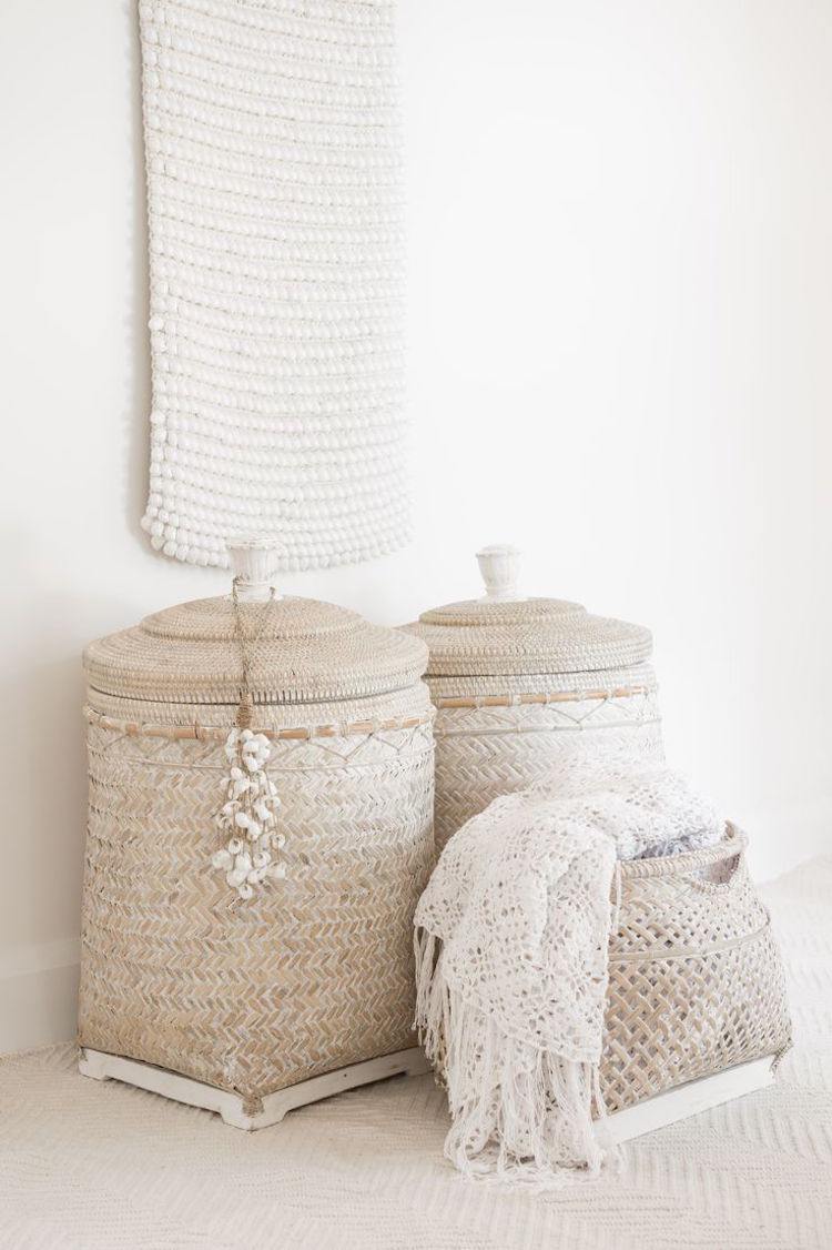 úložné koše-deko-biela-jednoduchá-mäkká-prútená