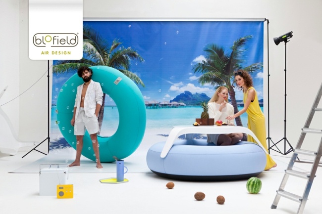 Nafukovací letný bazén s nábytkom