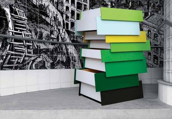 stack designer komoda zelené odtiene od Shay Alkalay stack designer komoda zelené odtiene Shay Alkalay