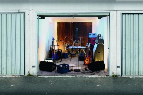 Nálepka garážová brána rocková gitara