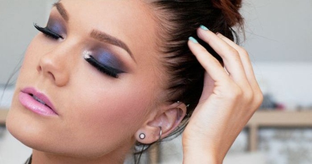 Takto budú na konci vyzerať vaše oči oči párty atraktívny make-up očné tiene dymové