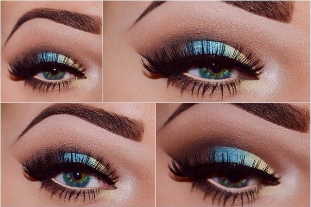 Naneste nápady na očné tiene farby Tipy na líčenie žlto modrá Nápady farby tipy na líčenie žltá modrá tmavohnedá