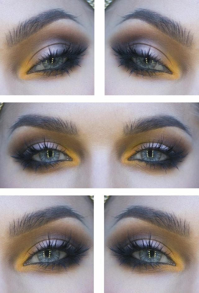Nápady na líčenie zelené oči očné tiene mačacie oči Očné tiene mačacie oči jemné líčenie