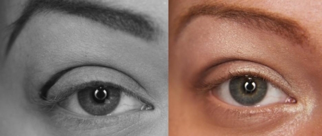 nápady na líčenie-líčenie-nanášať záhyby-očné linky kresliť