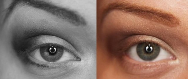 Správny make-up očí make-up tvorí-dymové oči-efekt dolného viečka