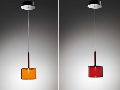 Závesné svietidlo oranžové závesné sklo