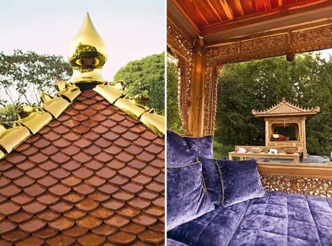 Tondachspitze Golden Ručne tvarované zamatovo hebké kryty Ručne tvarované zamatové poťahy Tondachspitze