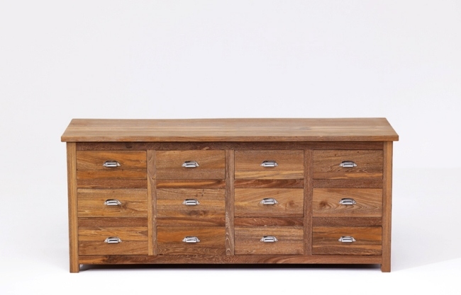 Sideboad Bauhaus z historického teaku Sideboad Bauhaus zo starého historického teaku