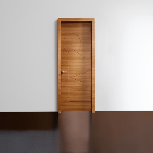 Dizajn-neobvyklý-moderný-interiérové ​​dvere-vyrobené z teaku-porta-slov-bývanie