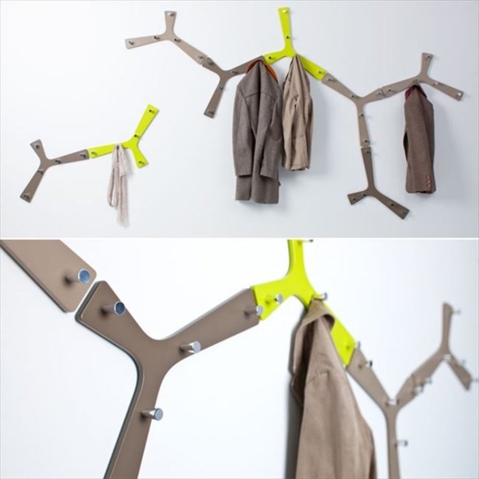 Efektný kabátový háčik-nástenný háčik-stromová štruktúra